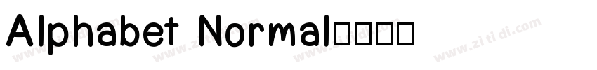 Alphabet Normal字体转换